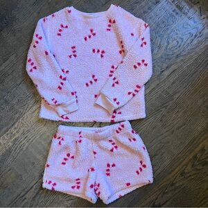 Art Class White and Red Kids Pajama Set